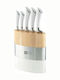 Richardson Sheffield Fusion Messer Set mit Sockel aus Rostfreiem Stahl 5 Stück
