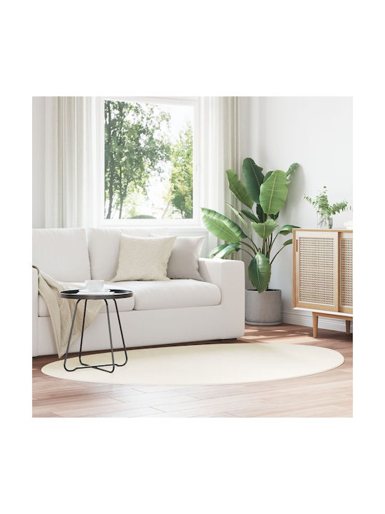 vidaXL Rug Outdoor Rectangular Wool Cream