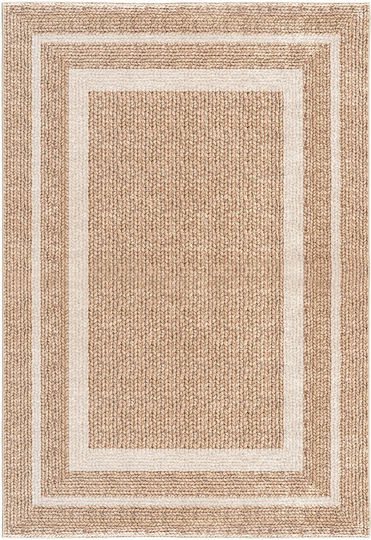 Beauty Home Non-slip Living Room Rug Runner White Beige 67x150cm 9138-67X150-White