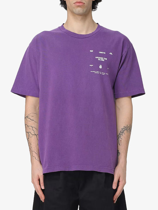 Obey T-shirt Pigment Imperial Purple