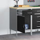 Vidaxl Arbeitsschrank Schwarz 50x55x84 cm Stahl
