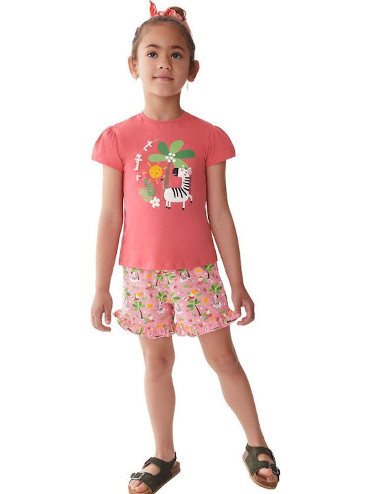 Kids' Set with Shorts Summer 2pcs Pink