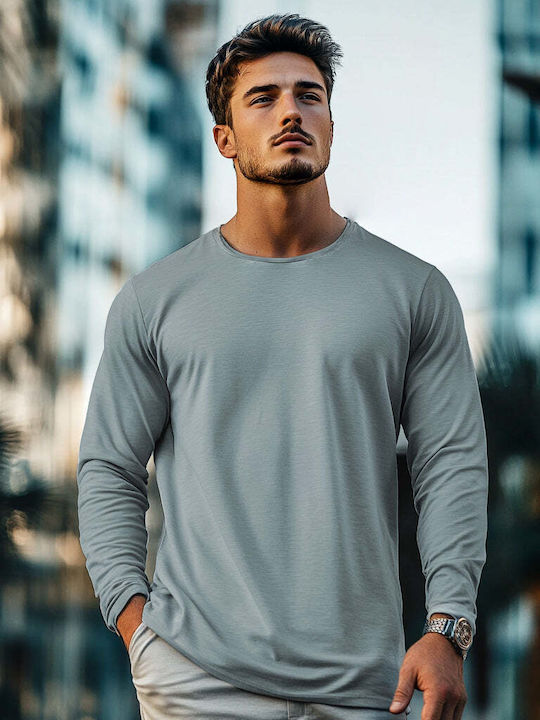 Panda Clothing Langarmbluse Gray