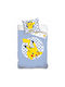 Pokemon Checkered Conținut set Husă de pilotă pentru copii Single cu față de pernă Bumbac Albastru deschis 140x200cm