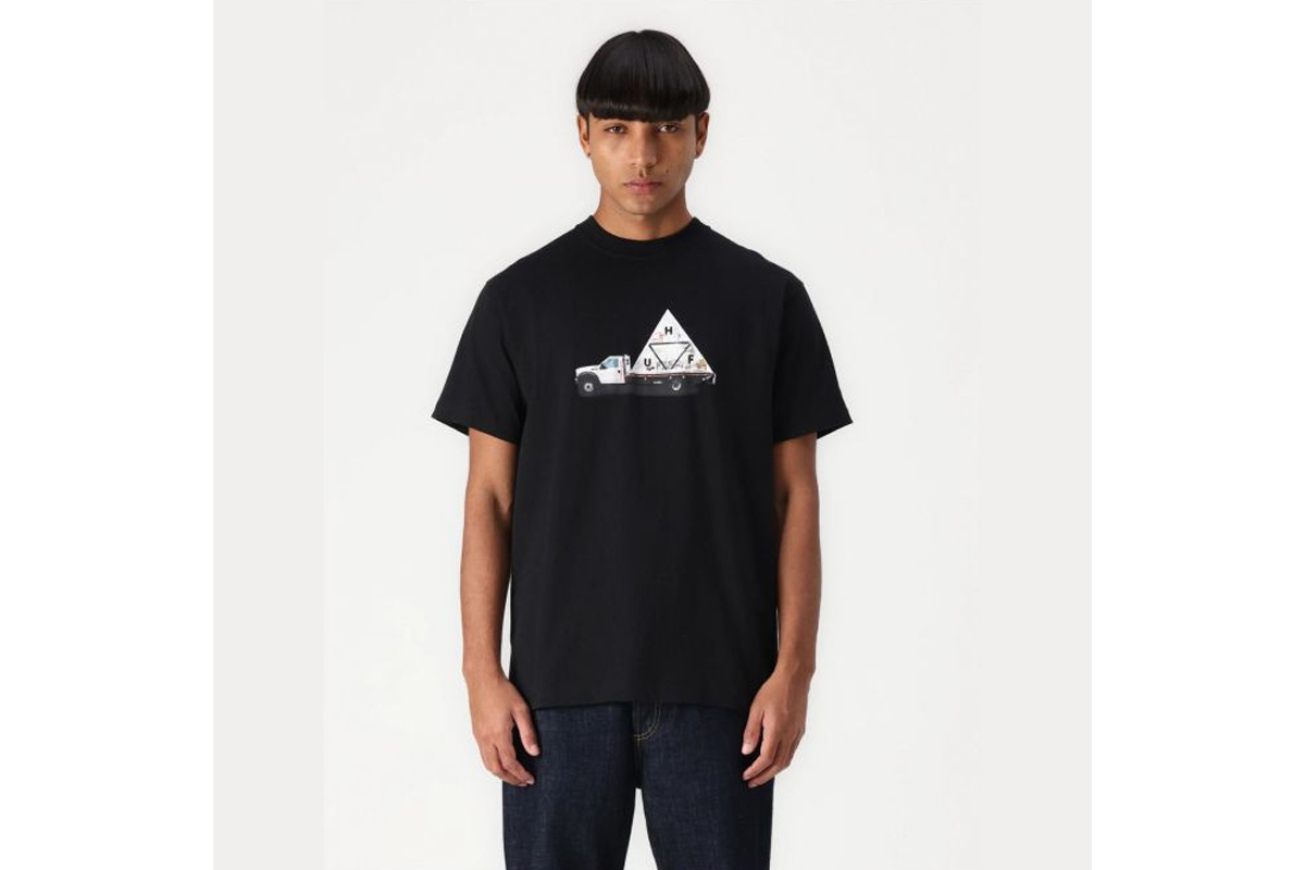 HUF T-shirt Black TS02409 | Skroutz.eu