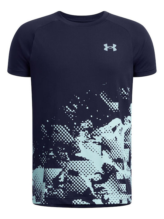 Under Armour Детска тениска Син Tech