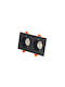 Inlight Metallic Recessed Spot with Socket GU10 Black 1pcs X00330B