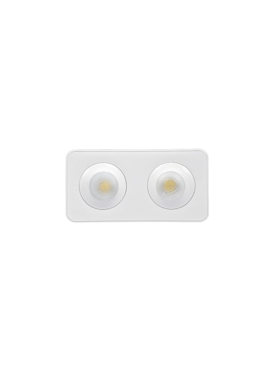 Inlight Metalic Spot Încorporat Alb 1buc