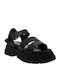 Γυναικεία Σανδάλια Flatforms Μαύρα