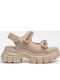 Juyce Chain Women's Flat Sandals in Brown Color