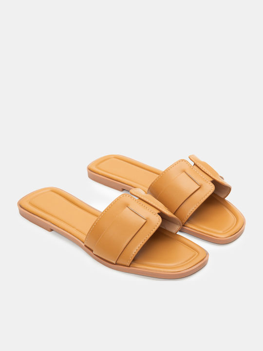 Luigi Flache Sandalen für Damen in Braun Farbe