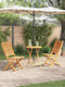vidaXL Garten- und Outdoor-Möbelsets Typsatz Bar 3 Stücke Braune