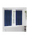 vidaXL Blue Window Curtain Set with Tabs 140x175cm