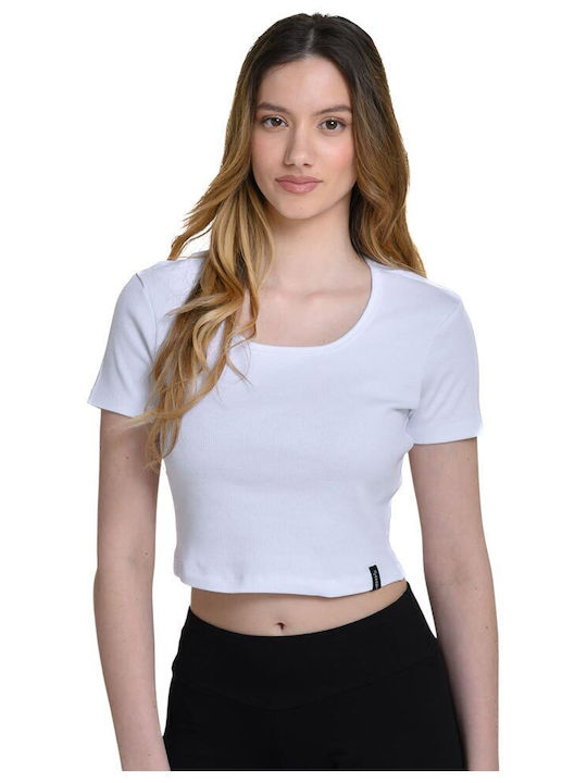 Target Γυναικείο Αθλητικό Crop Top Κοντομάνικο ...