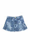 Kinder Röcke Denim Blumen Blau