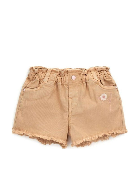 Kinder-Shorts/Bermudas Stoff Beige