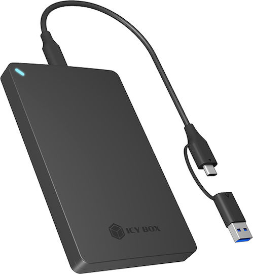 Icy Box Θήκη για Σκληρό Δίσκο 2.5" SATA III με σύνδεση SATA / USB 3.2 / Serial