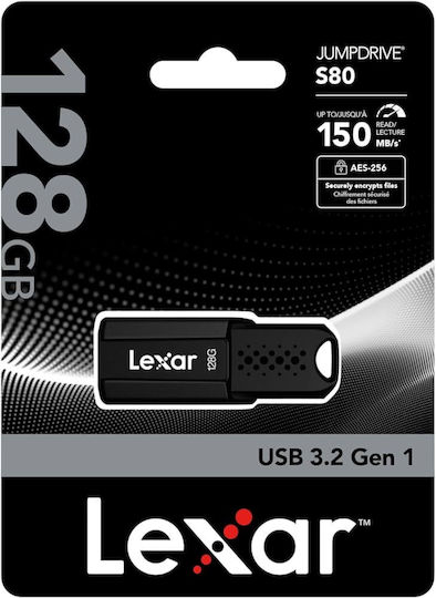 Lexar Jumpdrive S80 128GB USB 3.2 Stick Μαύρο