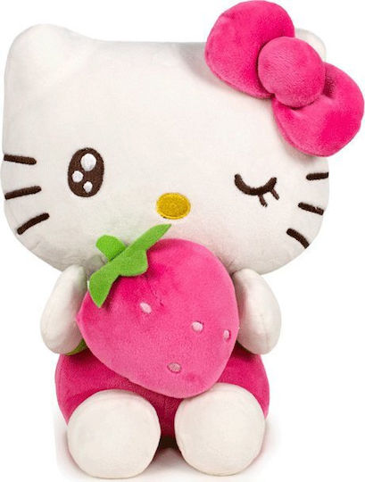 PCMerch Jucărie De Plus Hello Kitty Roz Cu Căpșună Căpșună 22 Cm (Diverse Modele)