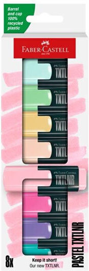 Faber-Castell Pastel Μαρκαδόροι Υπογράμμισης Pastel Σετ 8τμχ
