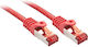 Lindy S/FTP Cat.6 Gigabit Ethernet Network Cable 5m Red