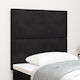 vidaXL Fabric Bed Headboard Black 90x88cm