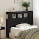 vidaXL Wooden Bed Headboard Black Oak 120x103.5cm