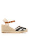 Platforme dama în Tip Espadrile Negră