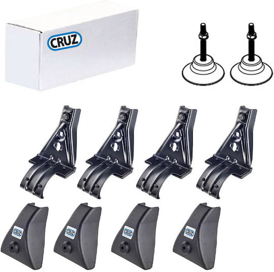 Cruz 933-469 Roof Bars & Racks End Legs for Nissan Terrano 5d 93-06 Ford Maverick 5d 93-06 Set of 6 Pieces Auto Gs 51149
