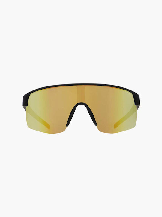 Red Bull Spect Unisex Sunglasses with Black Plastic Frame and Multicolour Mirror Lens DAKOTA-010