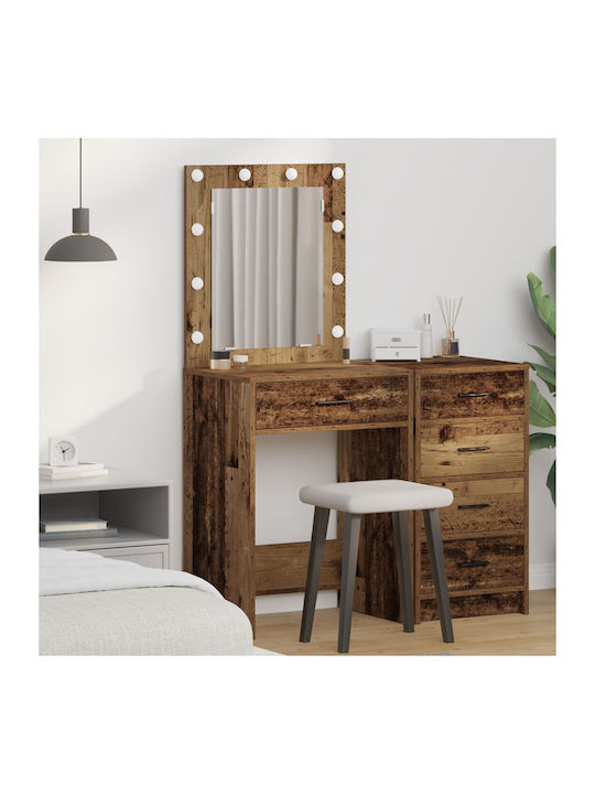 Тоалетна за грим Дървена Old Wood с Огледало 50...
