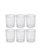 Alpina Appliances Serving Bowl Round Glass Transparent with Diameter 6cm 6pcs