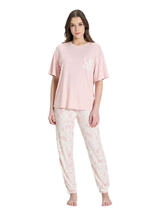 Pijadore Summer Women's Pyjama Set Pink