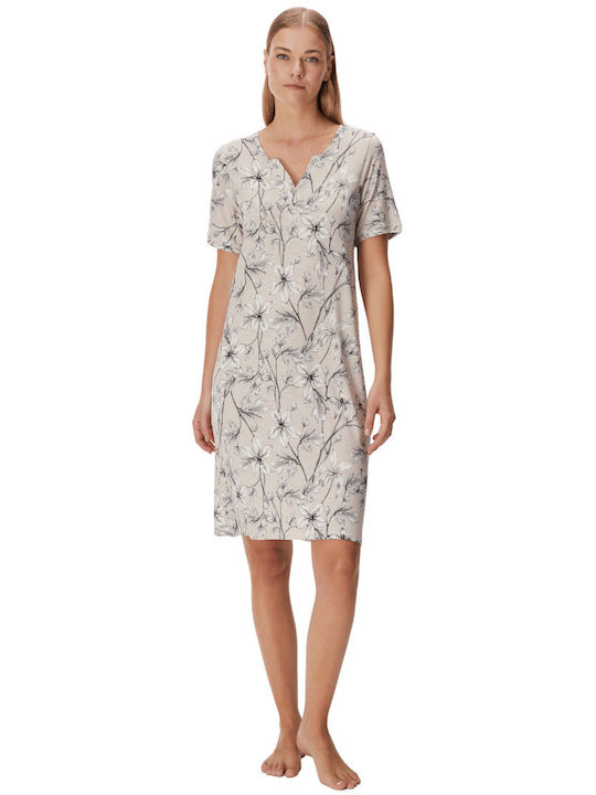 GoldenBay Summer Women's Nightdress Beige