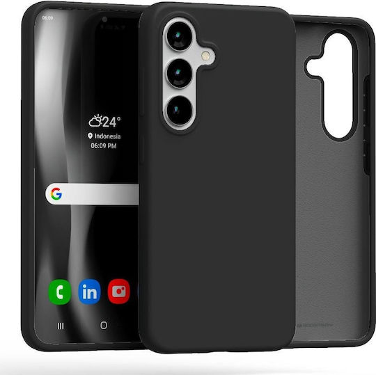 Mercury Задна корица Силикон Черен (Galaxy S25+)