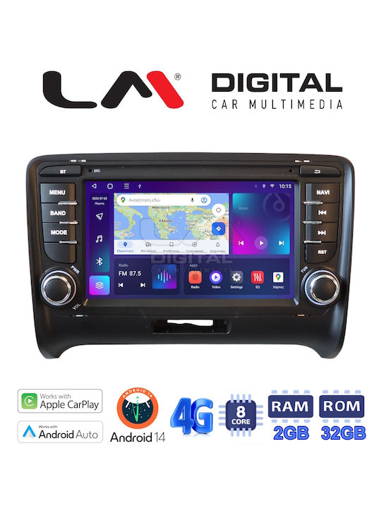 LM Digital Auto-Audiosysteme Für Audi TT 2007 2014 Bluetooth USB Eingebautes Wi-Fi GPS Apple CarPlay Android Auto