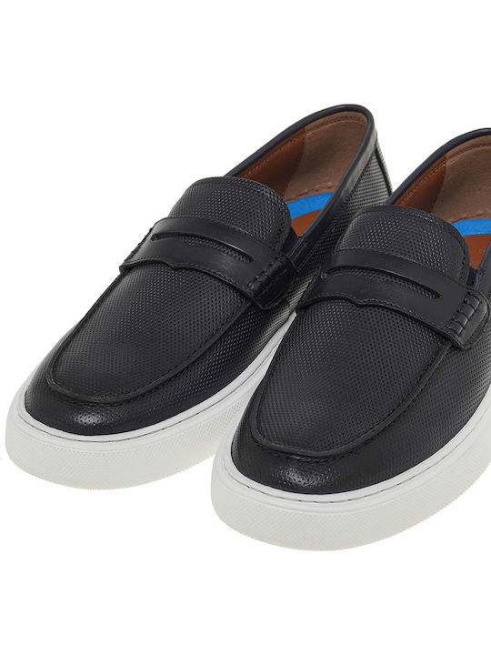 Renato Garini Δερμάτινα Ανδρικά Loafers σε Μπλε...