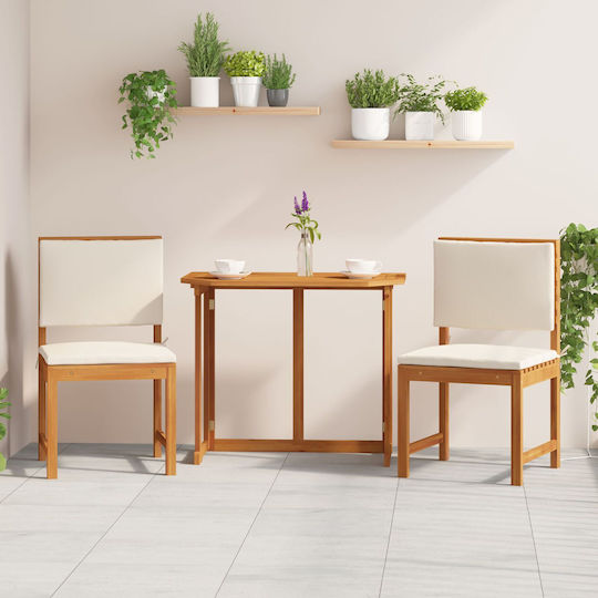 Καρέκλα Cream 2τμχ 50x50x91εκ. Καρέκλα Cream 2τμχ 50x50x91εκ.