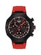 Tissot T-sport T-race Часовник Хронограф Батерия с Червен Каучукова Каишка