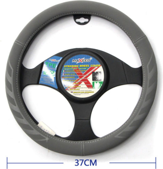 Maxeed Car Steering Wheel Cover with Diameter 37cm Silicone Gray