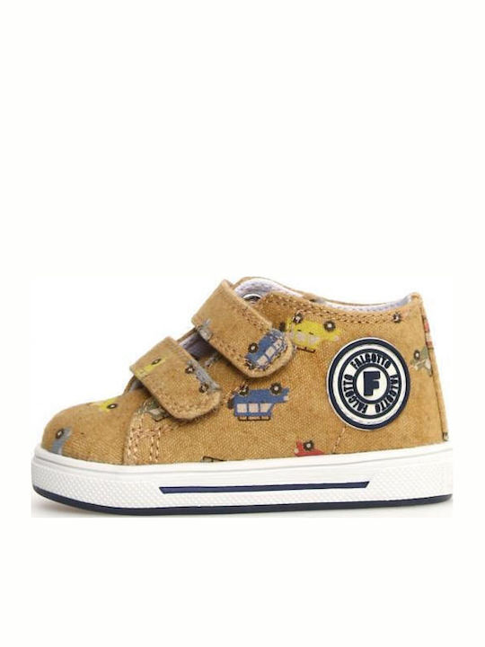 Kids Sneakers with Scratch Brown