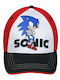 Stamion Παιδικό Καπέλο Jockey Υφασμάτινο Sonic Face Μπλε