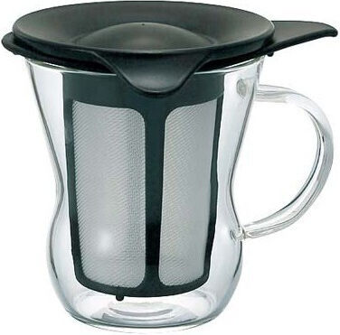 Hario Teapot with Filter Glass Black 200ml