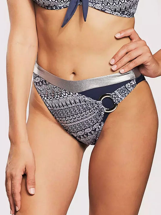 Bikini Slip Hohe Taille Gray