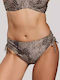 Bikinihosen Slip Schwarz und Gold