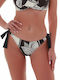 Chic Escape Bikini Slip με Κορδονάκια Blue