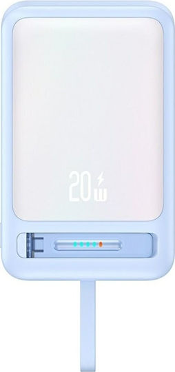 Usams XM Series CD219 MagSafe Power Bank 10000mAh 22.5W με Θύρα USB-C Γαλάζιο