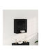 Wand Wohnzimmer Nische aus Spanplatte Schwarze Eiche 60x30x70cm