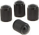 Swiss Drive Car Tire Valve Caps Black 4pcs