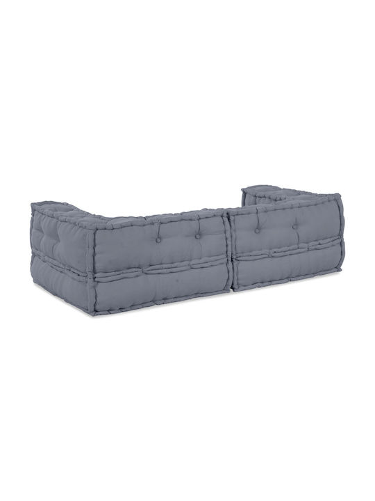 Πουφ Sofa Grey 140x70x36cm